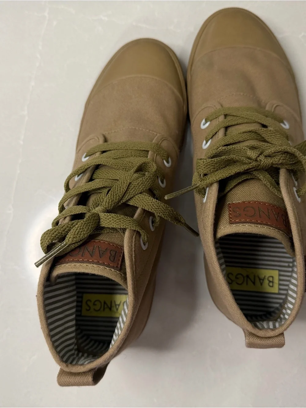 BANGS Shoes Old Pine Sunflower Embroidered Canvas High Top Sneakers, Women’s 8